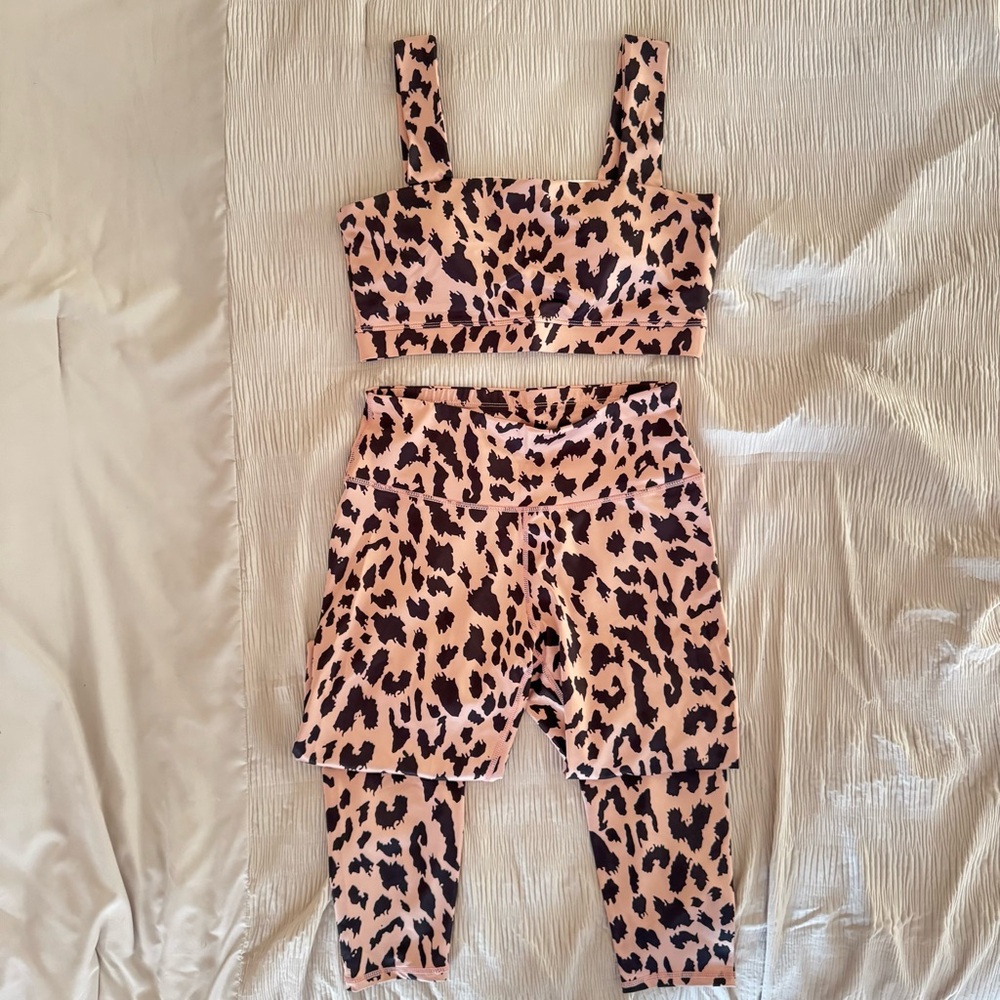Leopard Print Activewear Set